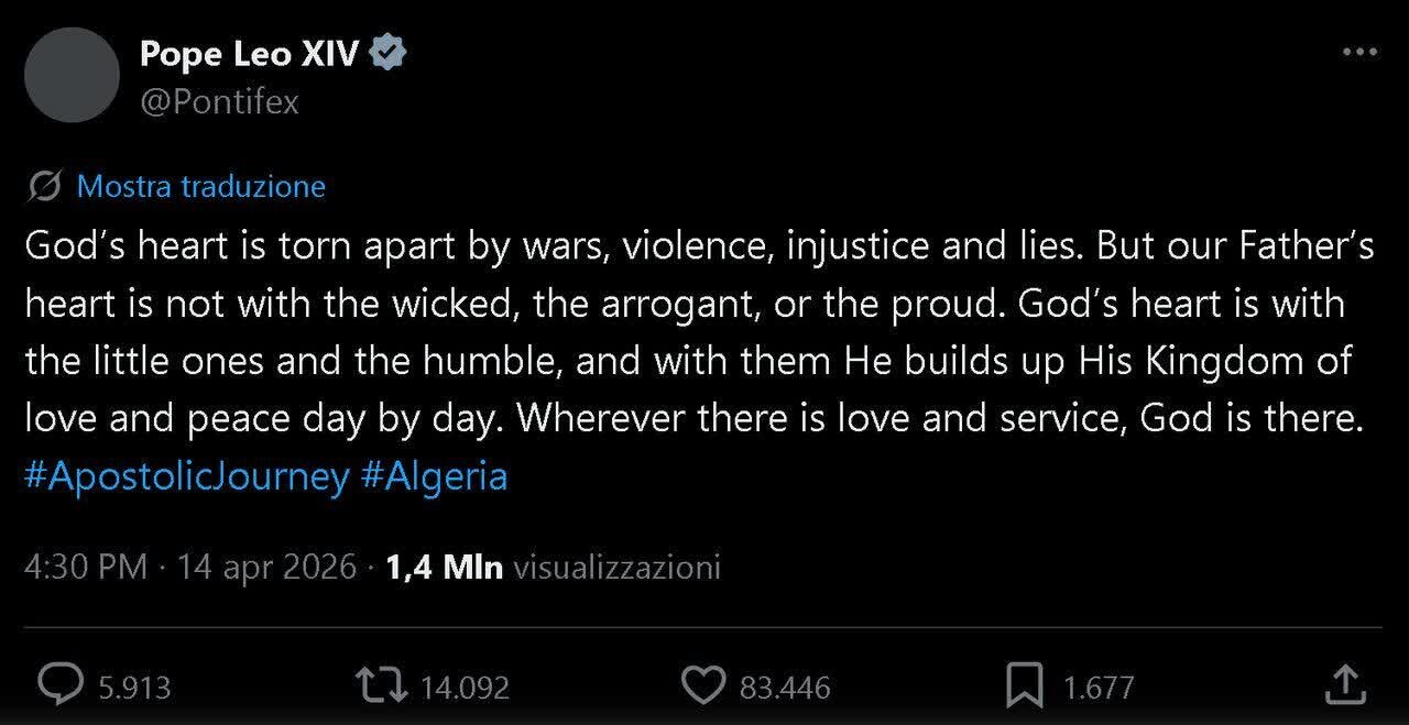 Papa alimjibu Trump kwa njia ya mafumbo na kumfedhehesha