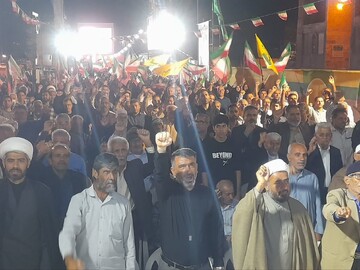 تصاویر/ مردم بردستان پای کار نظام و رهبری