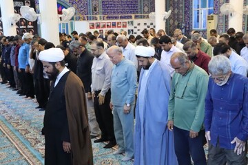 نماز جمعه خارگ به روایت تصویر