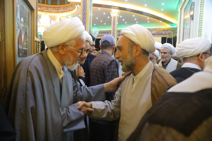 تصاویر / مراسم چهلمین شب ارتحال آیت الله جناتی در قم