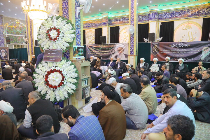 تصاویر / مراسم چهلمین شب ارتحال آیت الله جناتی در قم