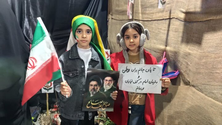 تصاویر/ حماسه آفرینی کودکان مرزن آباد در میدان