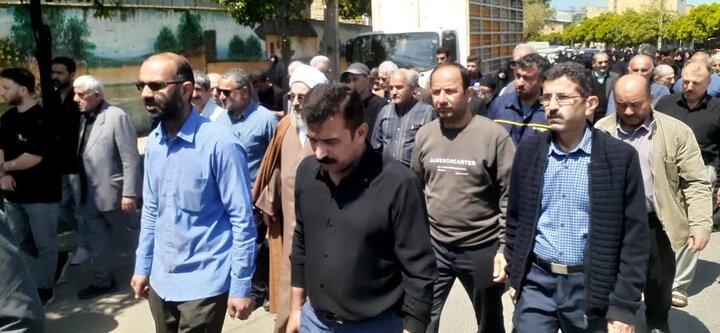 تصاویر/ تشییع مادر شهید محمد دهقان سراجی در محله سراج کلای شهرستان قائمشهر