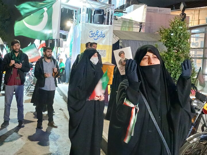تصاویر/ اجتماع مردمی لبیک سید مجتبی خامنه ای شکریه پاکستان