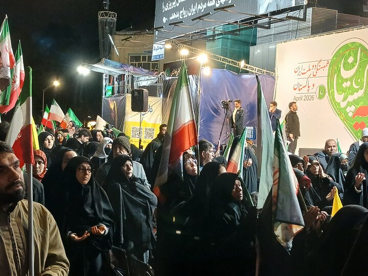 تصاویر/ اجتماع مردمی لبیک سید مجتبی خامنه ای شکریه پاکستان