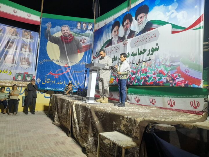 تصاویر/ مردم بردستان پای کار نظام و رهبری