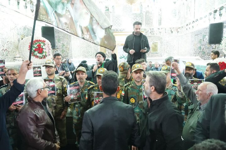 تصاویر/گرامیداشت شهدای جنگ رمضان گروه ۸۴۰ موشکی نزاجا بمناسبت روز ارتش درآران وبیدگل