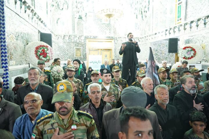 تصاویر/گرامیداشت شهدای جنگ رمضان گروه ۸۴۰ موشکی نزاجا بمناسبت روز ارتش درآران وبیدگل