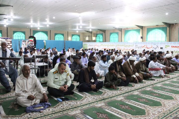 تصاویر/ آیین عبادی سیاسی نماز جمعه شهرستان دلگان