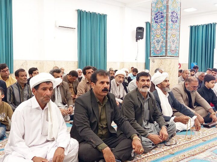 تصاویر/ آیین عبادی سیاسی نماز جمعه شهرستان نیمروز