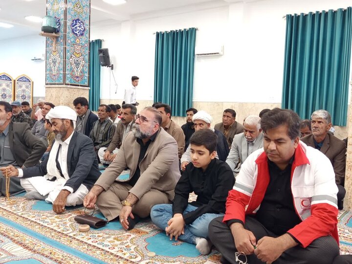 تصاویر/ آیین عبادی سیاسی نماز جمعه شهرستان نیمروز