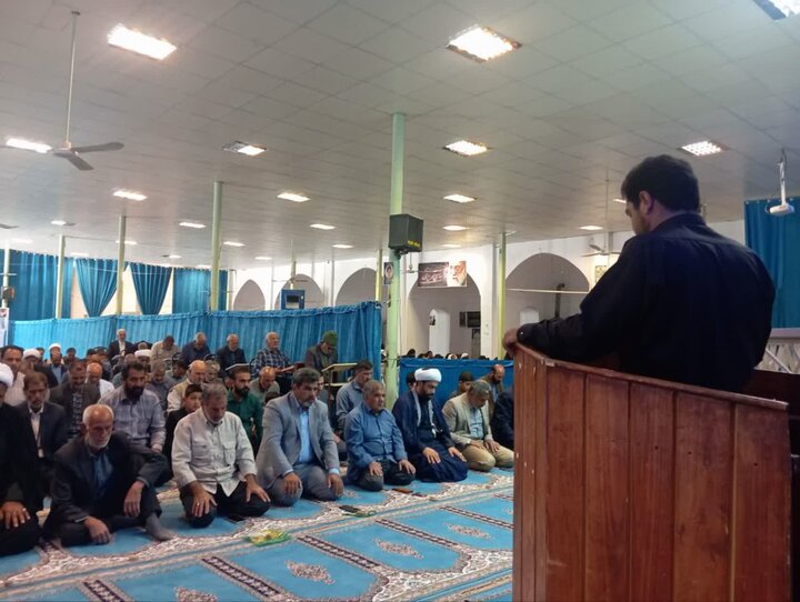 تصاویر/ اقامه نماز جمعه در شهر یزدان آباد