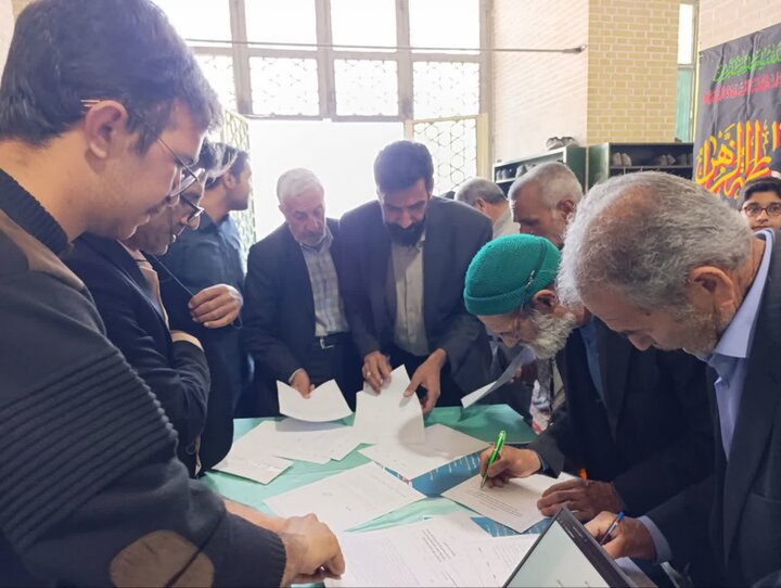 تصاویر/ نماز عبادی سیاسی جمعه شهرستان خاتم
