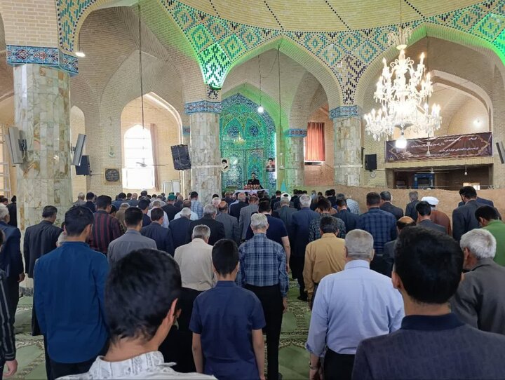 تصاویر/ نماز عبادی سیاسی جمعه شهرستان خاتم