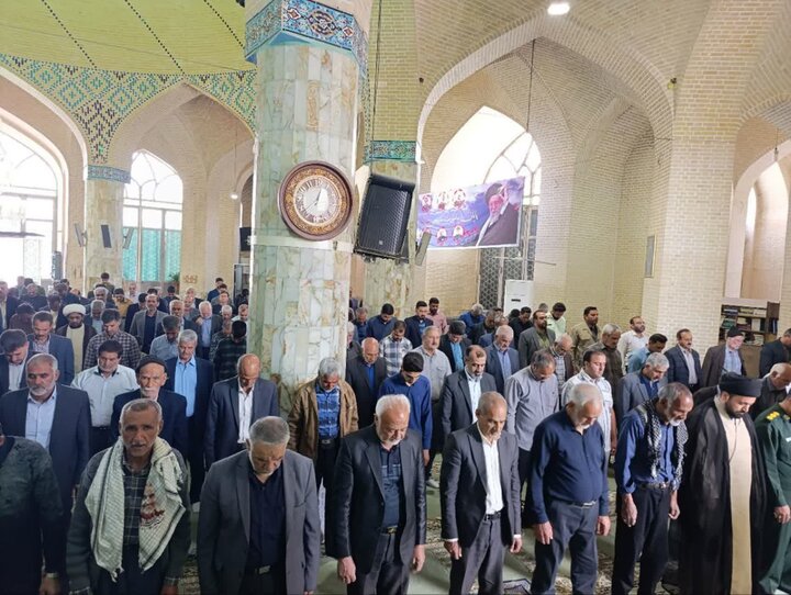 تصاویر/ نماز عبادی سیاسی جمعه شهرستان خاتم