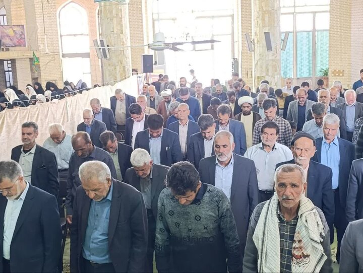 تصاویر/ نماز عبادی سیاسی جمعه شهرستان خاتم