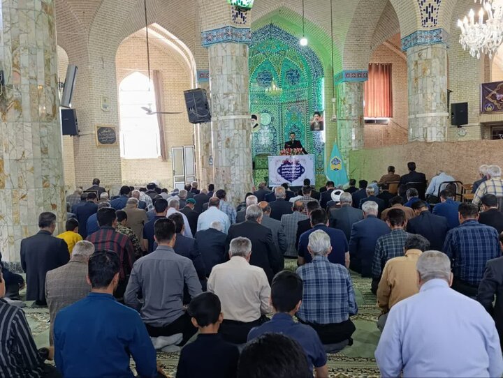 تصاویر/ نماز عبادی سیاسی جمعه شهرستان خاتم