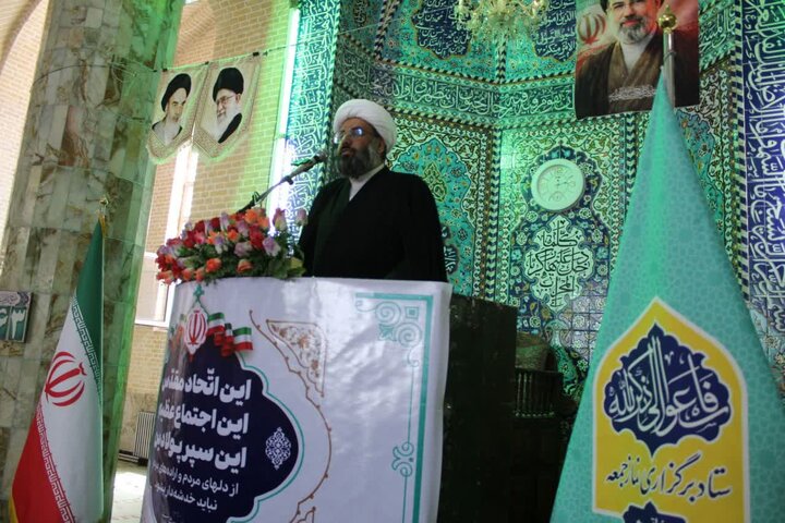 تصاویر/ نماز عبادی سیاسی جمعه شهرستان خاتم