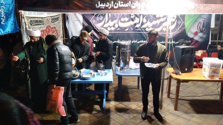 تصاویر/ موکب جهادی تبلیغی حوزه علمیه اردبیل
