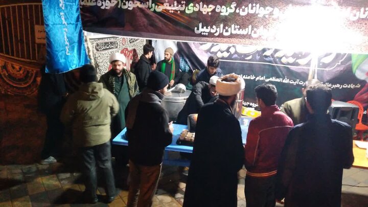 تصاویر/ موکب جهادی تبلیغی حوزه علمیه اردبیل