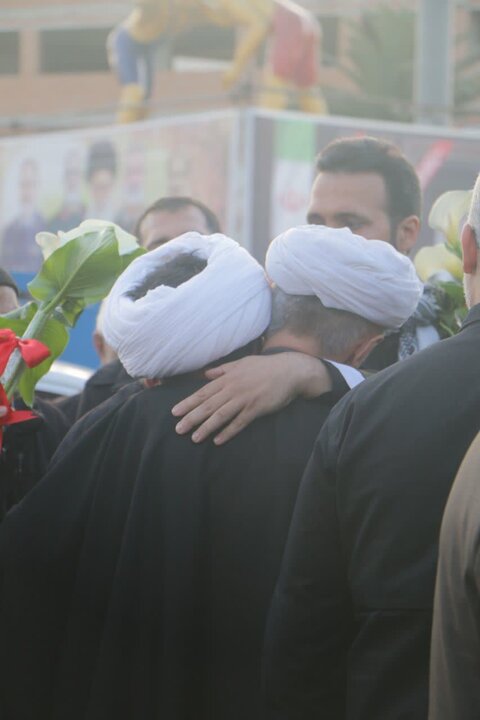 تصاویر/ استقبال از بازمانده ناوشکن دنا در میدان کشتی شهرستان جویبار