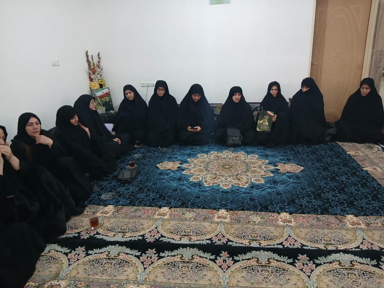 تفقد و تجلیل کادر مدرسه علمیه فاطمیه قروه درگزین، از خانواده شهید رزاقی