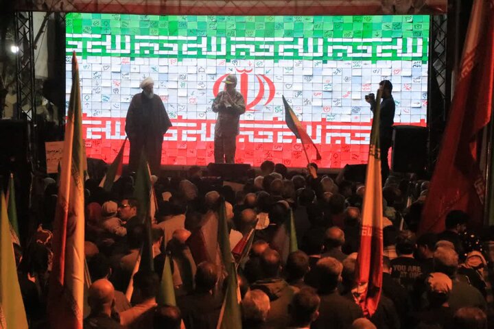 تصاویر/ چهل و نهمین اجتماع شبانه مردم در شهرستان قرچک