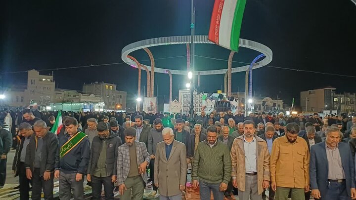 تصاویر/اقامه نماز استغاثه در شهرستان مامونیه