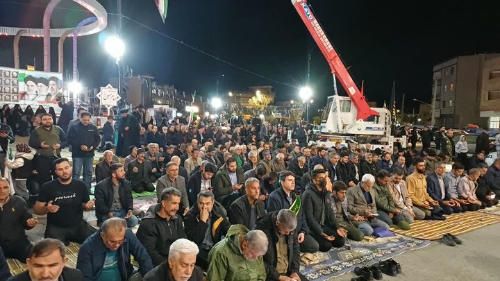 تصاویر/اقامه نماز استغاثه در شهرستان مامونیه