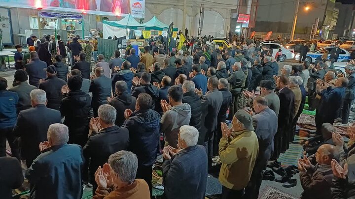 تصاویر/اقامه نماز استغاثه در شهرستان مامونیه