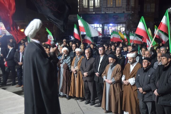 تصاویر/ تجمع و اقامه نماز استغاثه به امام زمان در شهرستان شوط