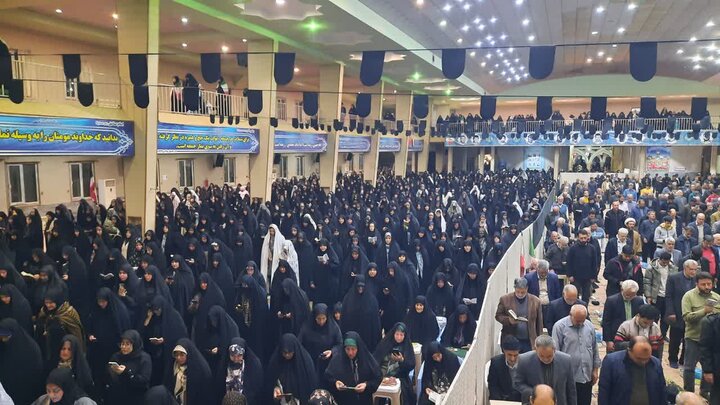 تصاویر/اقامه نماز استغاثه به ساحت مقدس امام زمان در شهرستان خمین