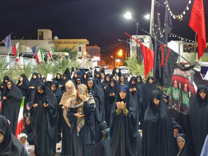 تصاویر/ اقامه نماز استغاثه به امام زمان(عج) در شهر بنک