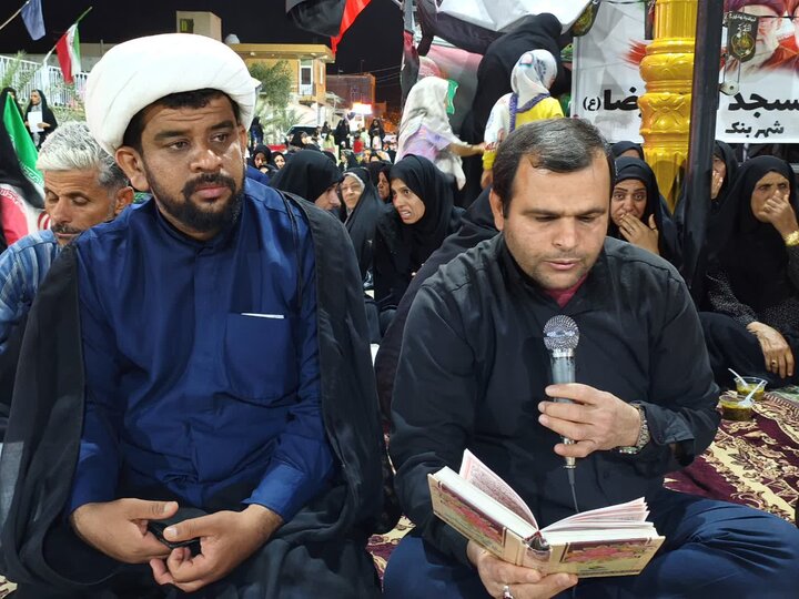 تصاویر/ اقامه نماز استغاثه به امام زمان(عج) در شهر بنک
