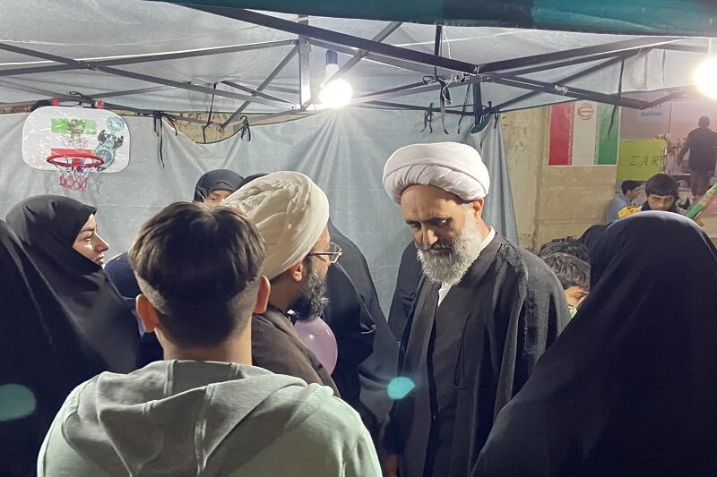 بازدید مدیر منطقه دو قائم مقام در امور استان های حوزه های علمیه از مواکب حوزوی کرمانشاه+تصاویر