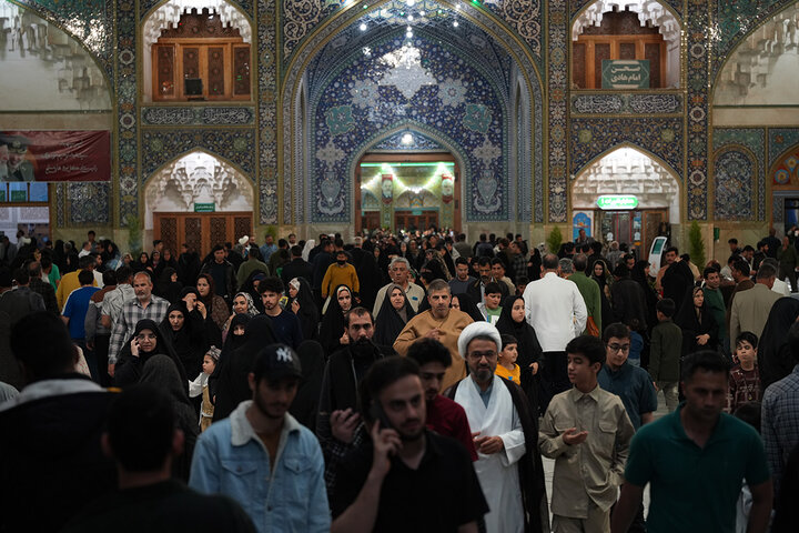 حال و هوای حرم حضرت معصومه(س) در شب میلاد ایشان
