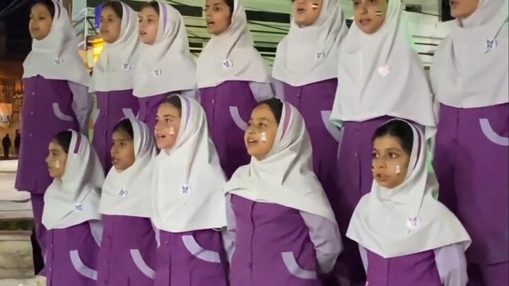 فیلم | هم‌صدایی دختران کهگیلویه و بویراحمد با یاد دانش‌آموزان شهیده میناب