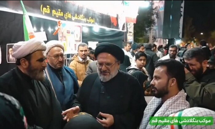 تقدیر نمایندگان مدیر حوزه‌های علمیه از مواکب بین‌المللی قم + عکس و فیلم