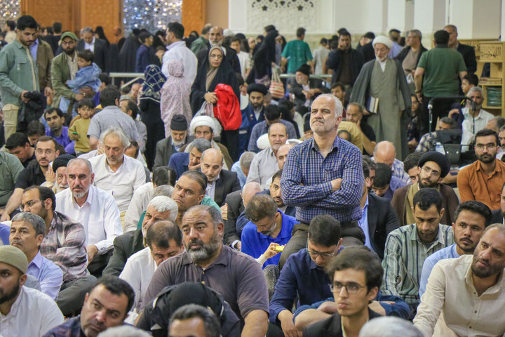 تصاویر/ مراسم شام ولادت حضرت فاطمه معصومه سلام‌الله‌علیها در حرم مطهر