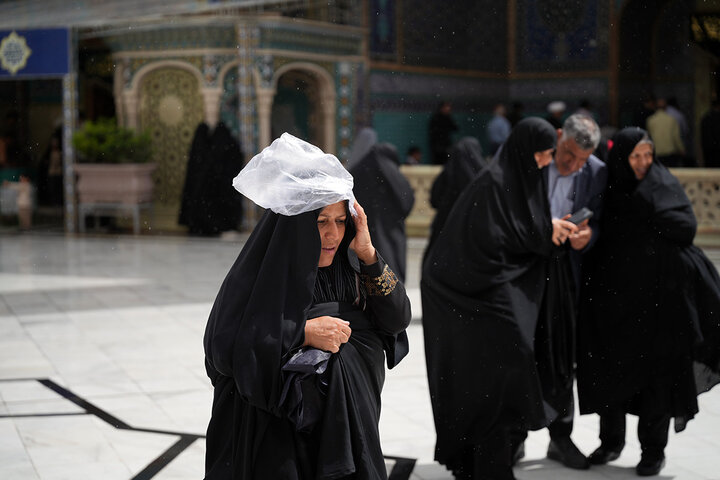 اشک شوق آسمان قم در سالروز میلاد حضرت معصومه (س)