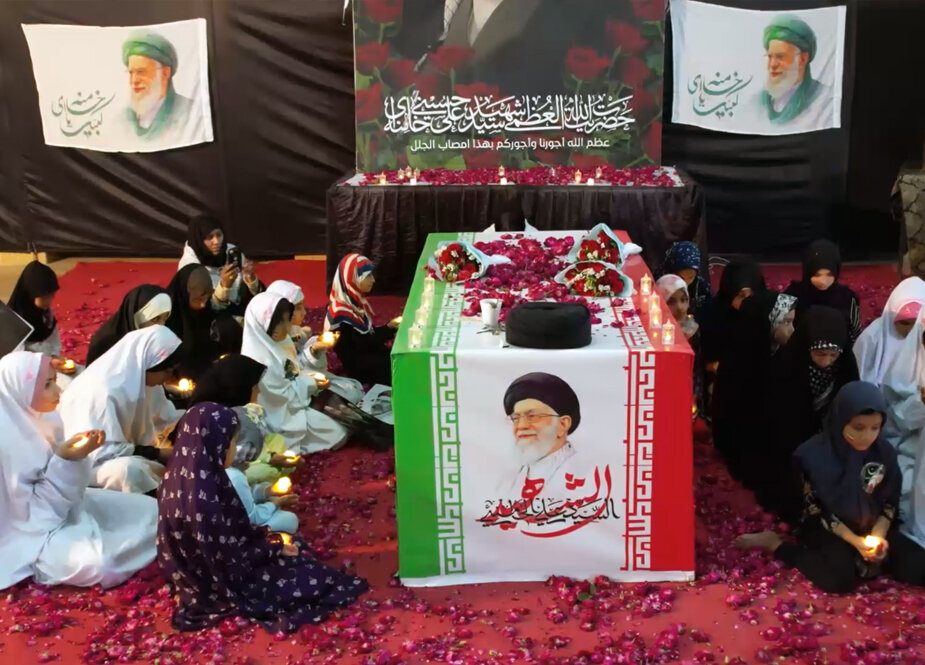 برگزاری مراسم گرامیداشت امام خامنهای در کراچی پاکستان