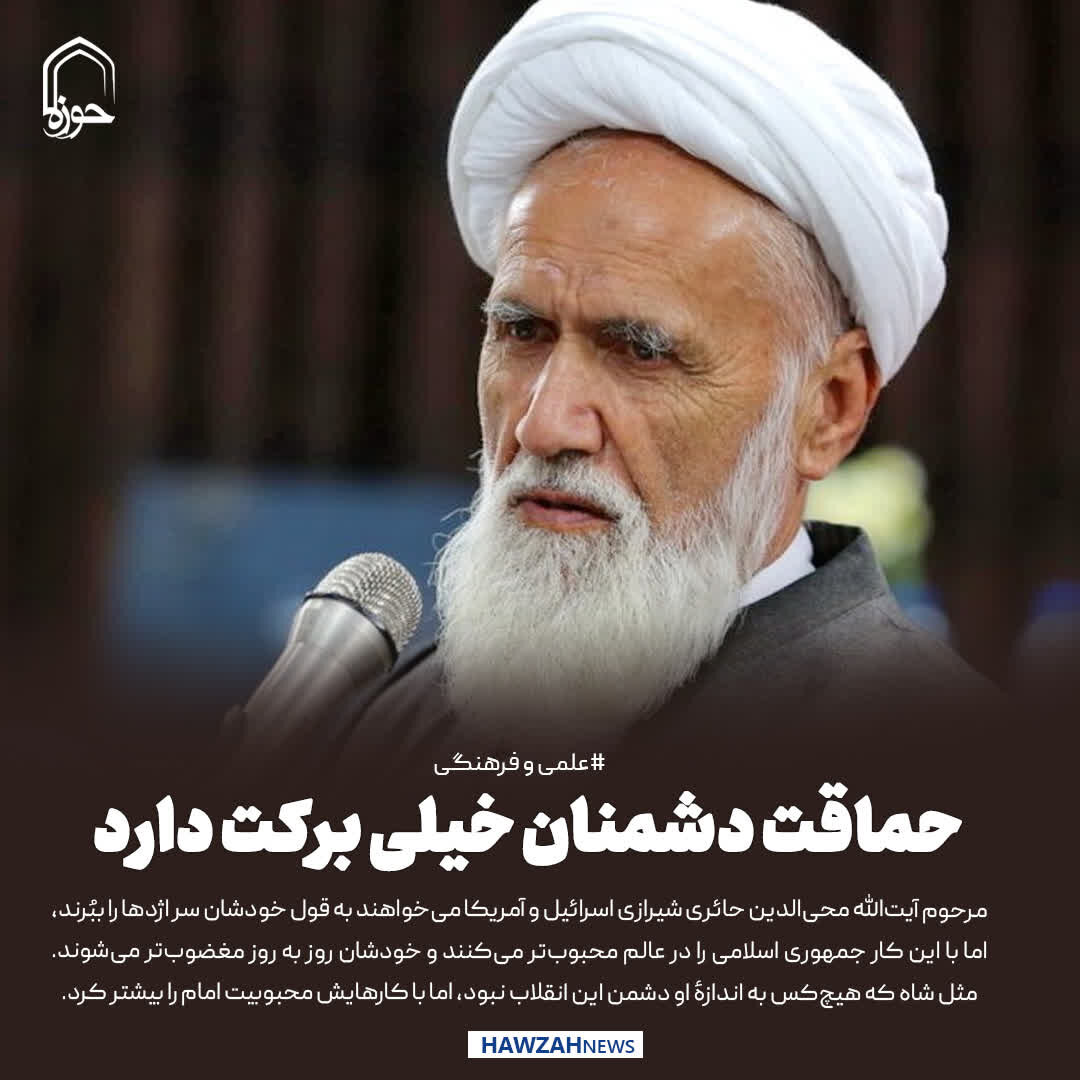 عکس نوشت| حماقت دشمنان خیلی برکت دارد