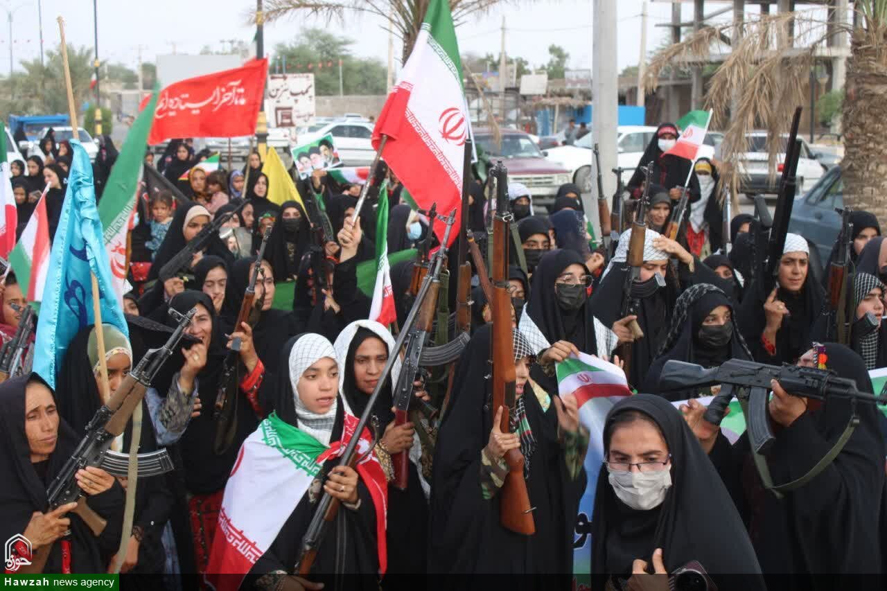 تصاویر/ اجتماع  دختران و بانوان شهرستان جازموریان