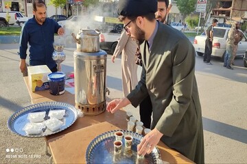 برپایی موکب مدرسه علمیه باقرالعلوم(ع) سرپل ذهاب در اجتماعات «نحن منتقمون»+تصاویر