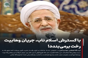 عکس نوشت| با گسترش اسلام ناب، جریان وهابیت رخت برمی‌بندد!