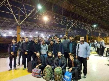 اعزام گروه جهادی بسیج دانشگاه علوم اسلامی رضوی به تهران برای خدمات عمرانی و میدانی