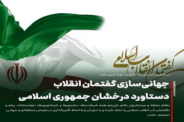 عکس نوشت| جهانی‌سازی گفتمان انقلاب؛ دستاورد درخشان جمهوری اسلامی