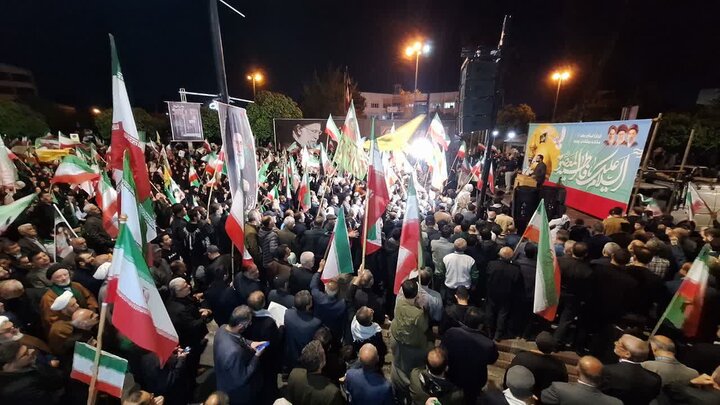 تصاویر| حماسه هزاران نفر از مردم بابل در اجتماع شبانه سی فروردین