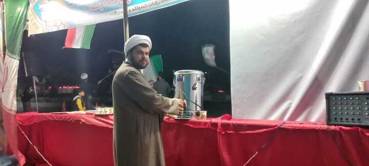 تصاویر/ برپایی موکب «ستاد پشتیبانی فرهنگی جبهه مقاومت بخش لاله آباد» در شهر زرگر