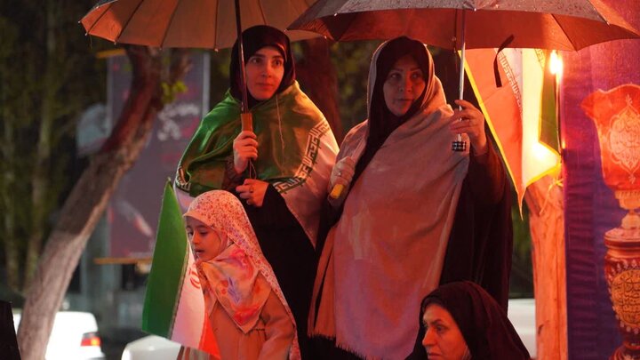 تصاویر / موج 51 حماسه خیابان خوی با حضور فرمانده سپاه شهدای آذربایجان‌غربی